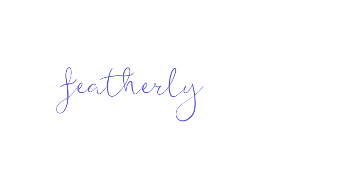 featherly Font Download