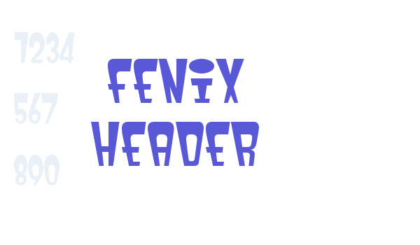 fenix header Font