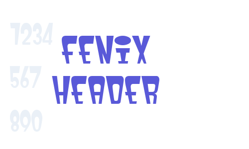 fenix header Font