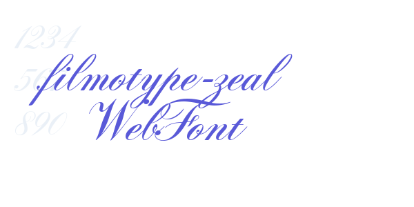 filmotype-zeal WebFont font free