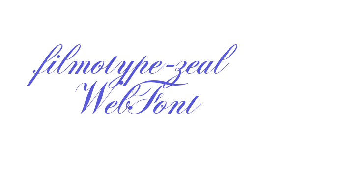 filmotype-zeal WebFont Font Download