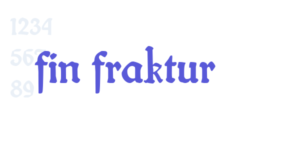 fin fraktur font free