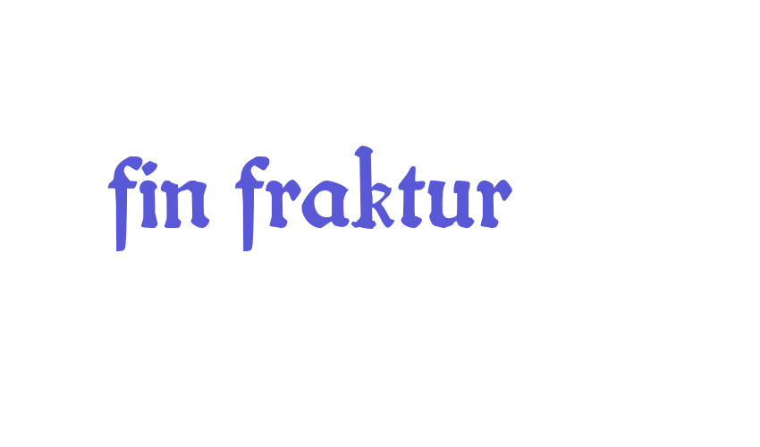 fin fraktur Font