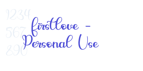 firstlove – Personal Use-font-download