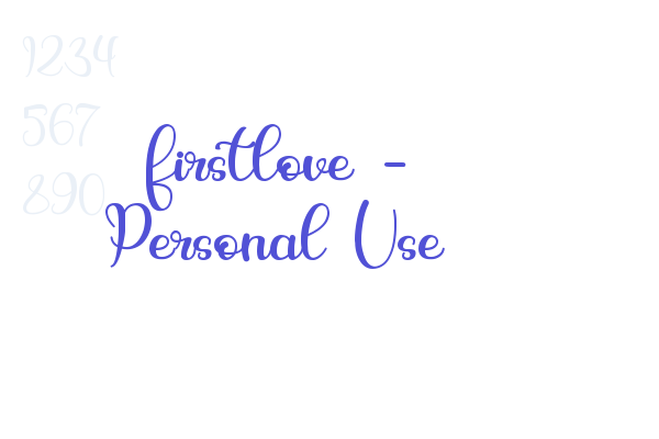 firstlove – Personal Use