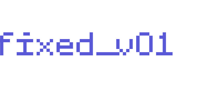 fixed_v01 Font Download