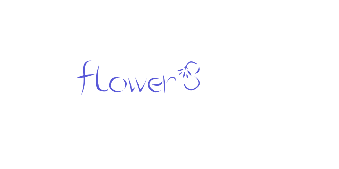 flower3 Font Download