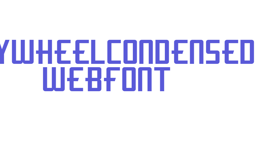 flywheelcondensed WebFont Font