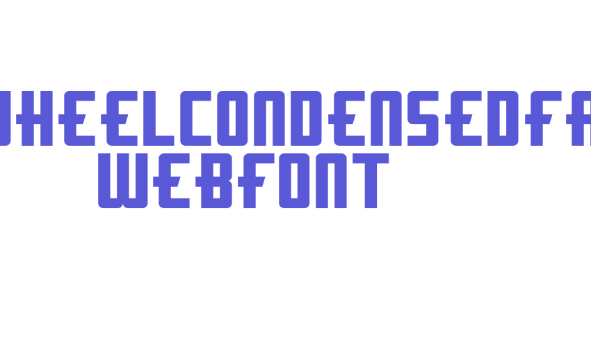 flywheelcondensedfat WebFont Font