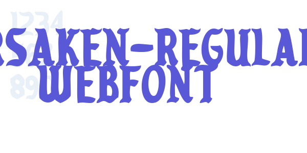 forsaken-regular WebFont font