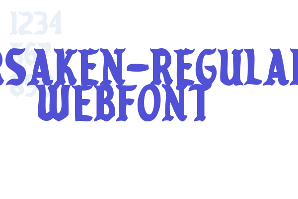 forsaken-regular WebFont Font Download