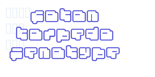 foton torpedo Fenotype font free