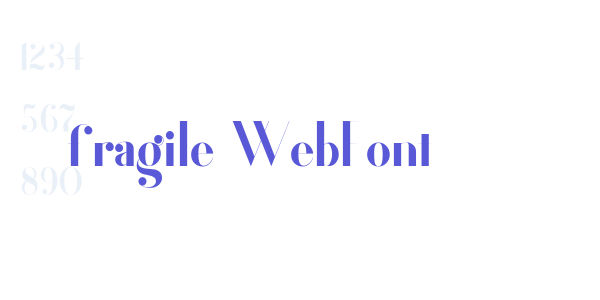 fragile WebFont font