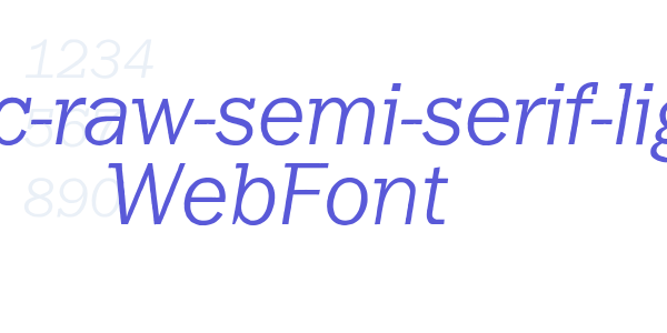 franklin-gothic-raw-semi-serif-light-oblique WebFont font