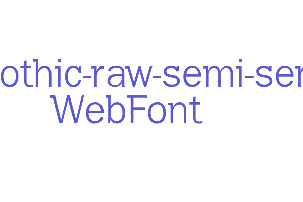 franklin-gothic-raw-semi-serif-light WebFont Font