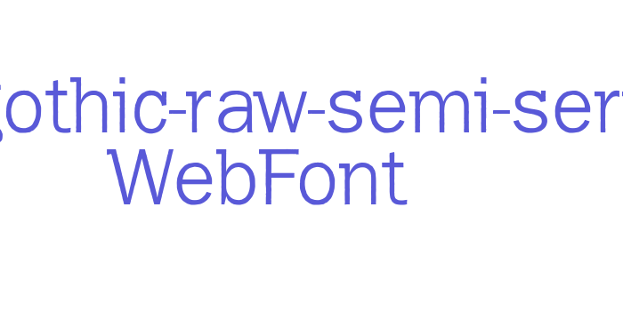 franklin-gothic-raw-semi-serif-light WebFont Font Download