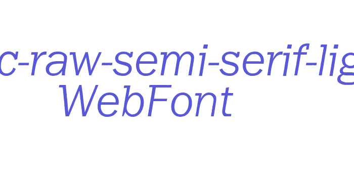 franklin-gothic-raw-semi-serif-light-oblique WebFont Font Download