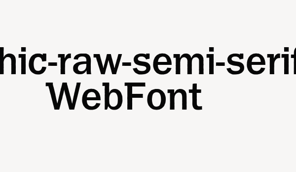 franklin-gothic-raw-semi-serif-medium WebFont Font