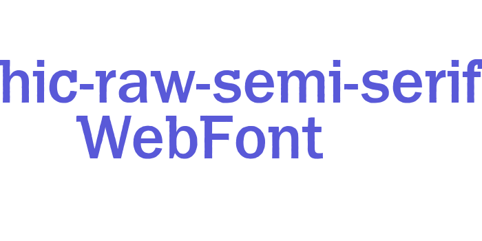 franklin-gothic-raw-semi-serif-medium WebFont Font Download