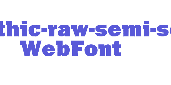 franklin-gothic-raw-semi-serif-ultra WebFont Font Download