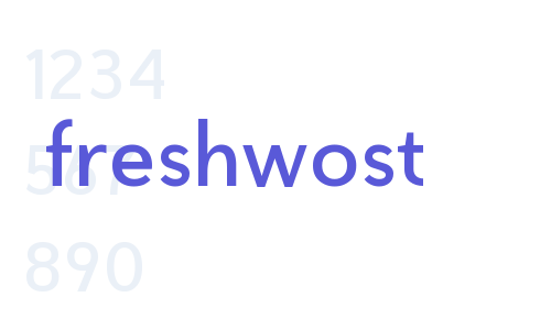 freshwost Font Download