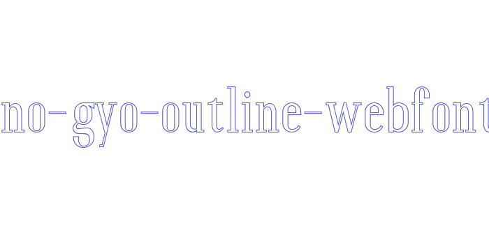 furano-gyo-outline-webfont Font Download