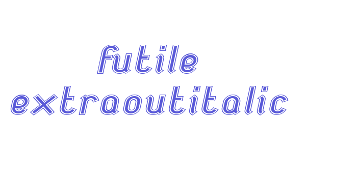 futile extraoutitalic Font Download