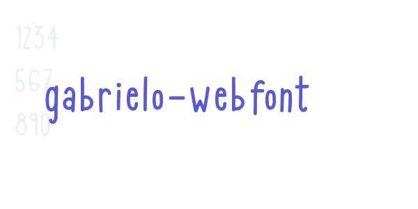 gabrielo-webfont font free