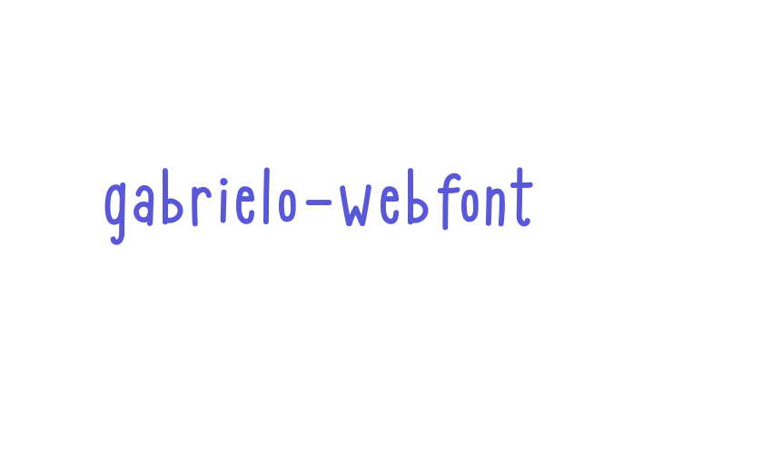 gabrielo-webfont Font