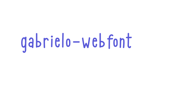 gabrielo-webfont Font Download