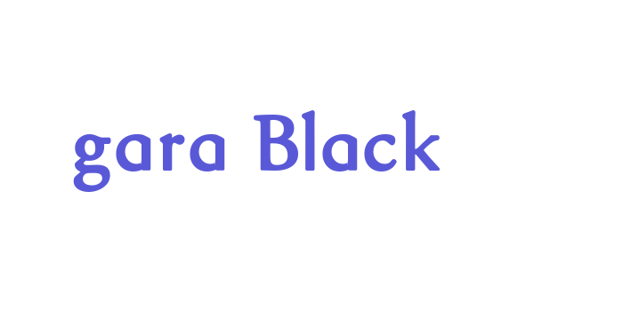 gara Black Font Download