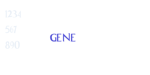 gene font