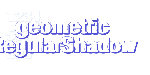 geometric RegularShadow-font-download