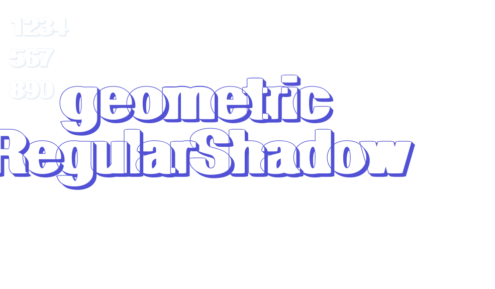 geometric RegularShadow-font-download