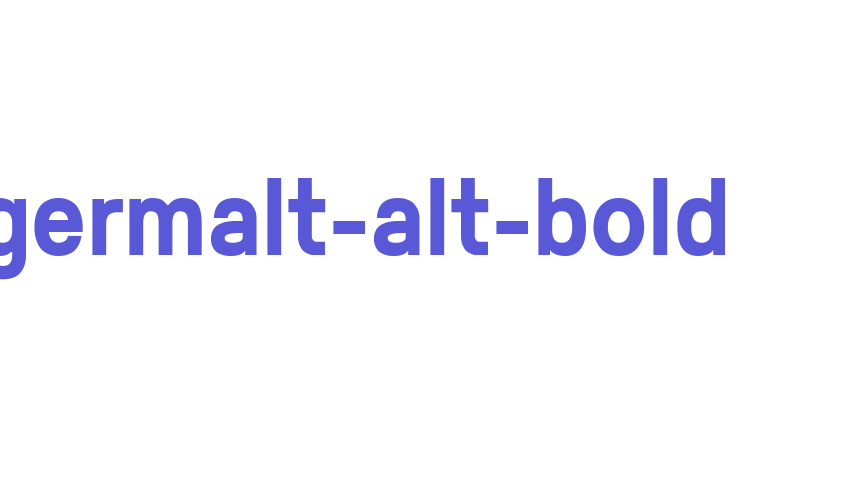 germalt-alt-bold Font