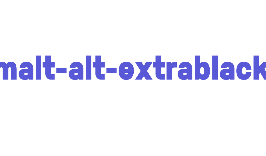 germalt-alt-extrablack Font