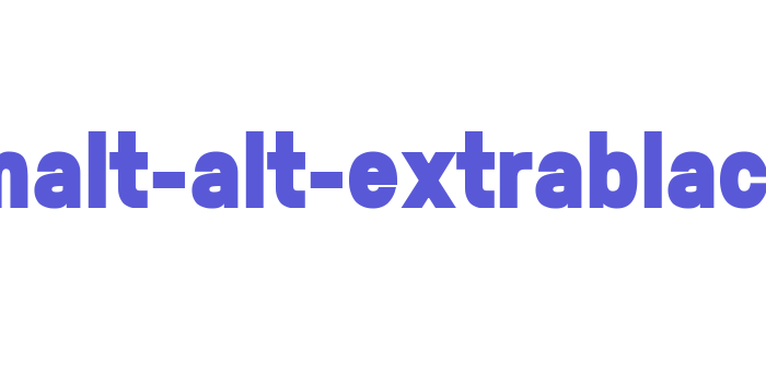 germalt-alt-extrablack Font Download