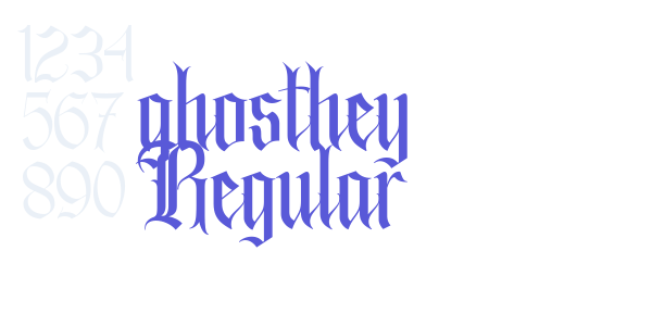 ghosthey Regular font