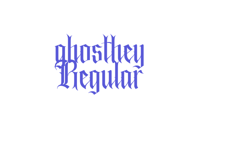 ghosthey Regular Font Download