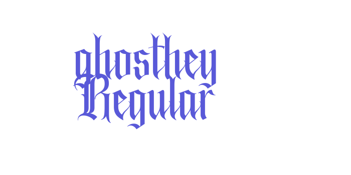 ghosthey Regular Font Download