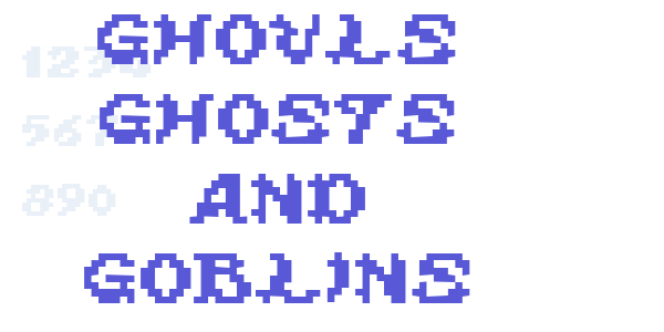 ghouls ghosts and goblins font free