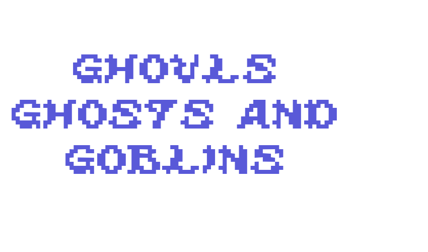 ghouls ghosts and goblins Font Download