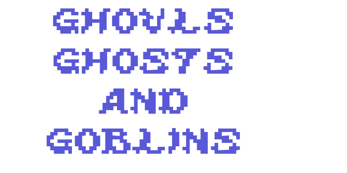 ghouls ghosts and goblins Font Download