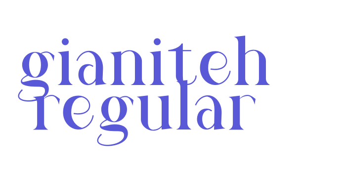 gianiteh regular Font