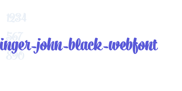 ginger-john-black-webfont font free