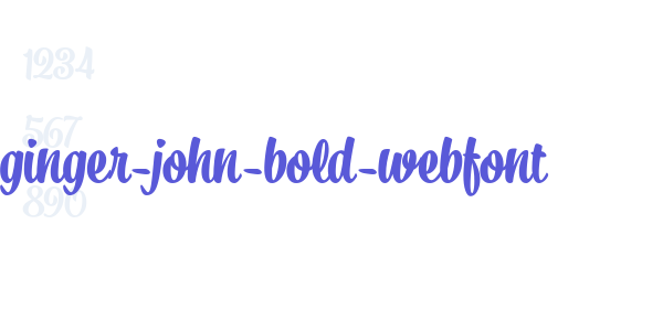 ginger-john-bold-webfont font free