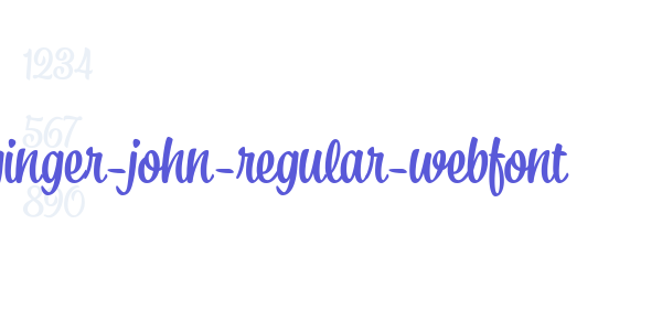 ginger-john-regular-webfont font free