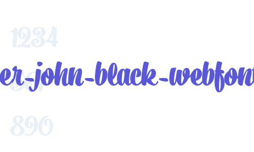 ginger-john-black-webfont Font