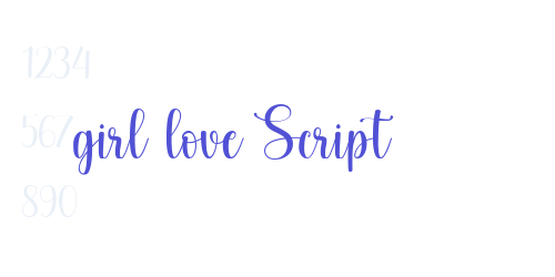 girl love Script-font-download