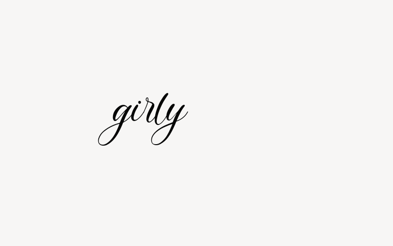 girly Font